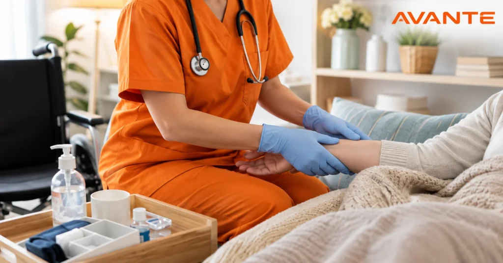 Nurse at home in Kolkata ny Avante Health