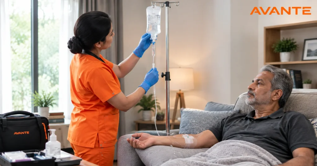 IV Drip at home in Kolkata by Avante Health