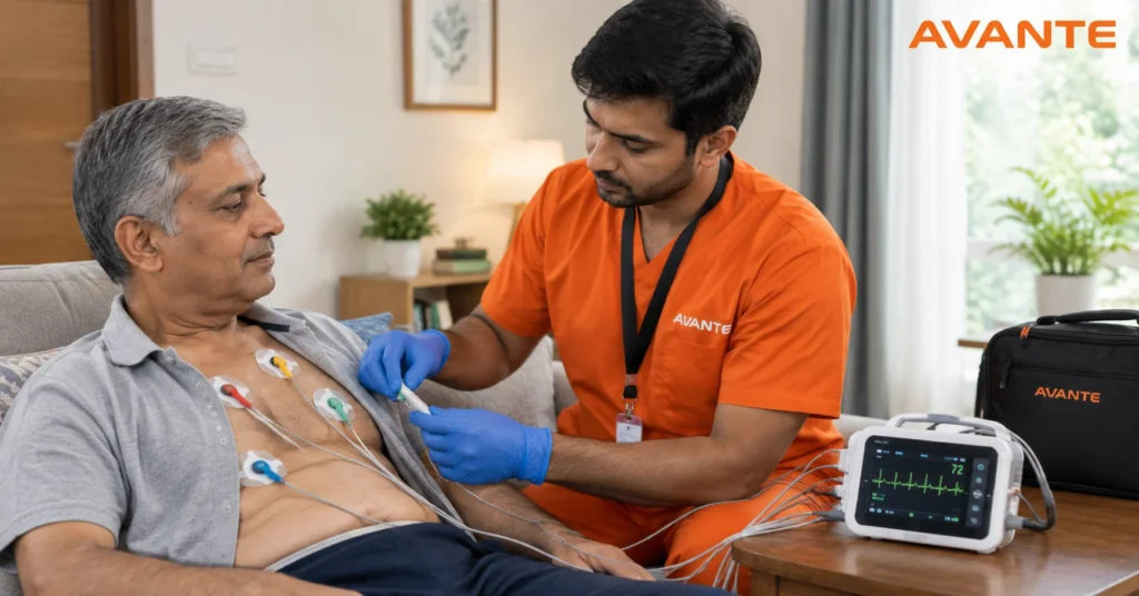 Continuous Cardiac Testing at Home in Kolkata by Avante Health