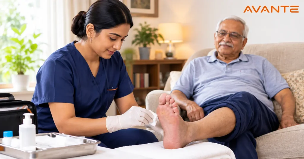 diabetic foot care at home in Kolkata