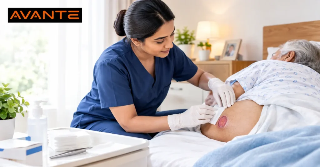 bed sore dressing at home in Kolkata
