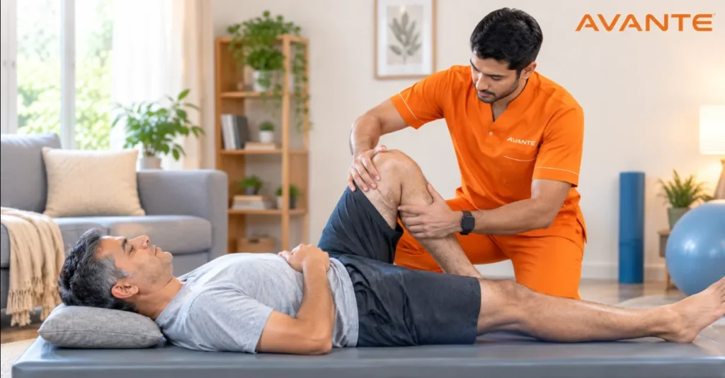 Knee pain physiotherapy at home in Kolkata by Avante Health