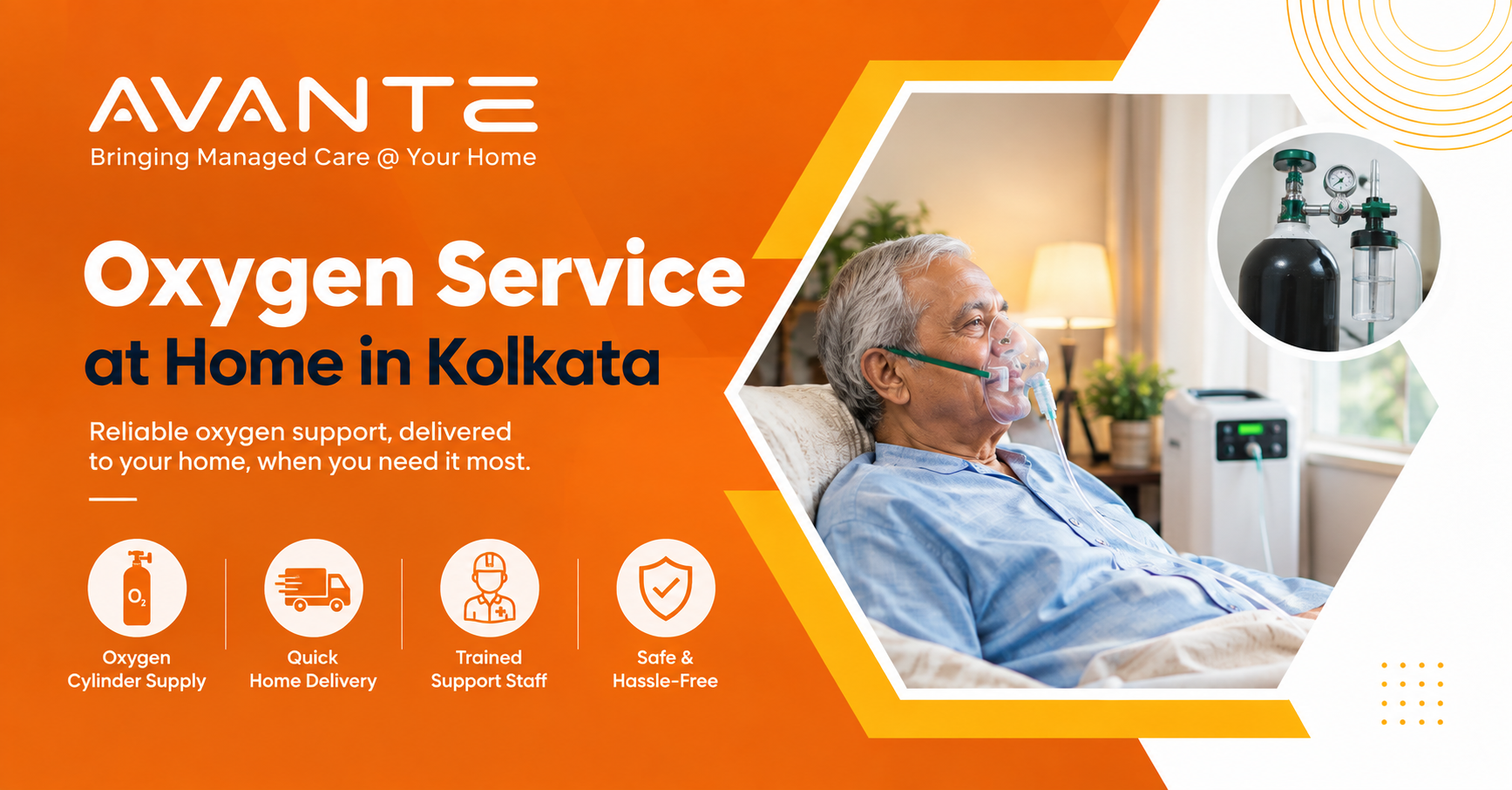 Oxygen service at home in Kolkata with home oxygen support for patients